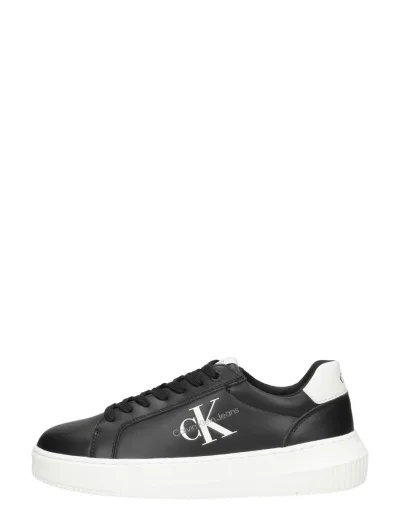 Calvin Klein Chunky Cupsole Monologo W, lage veterschoenen voor dames in zwart, foto 1 van 4