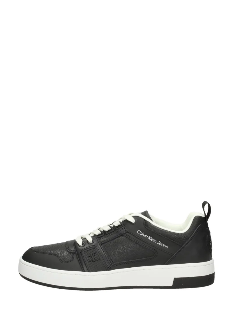 Calvin Klein Basket Cupsole R LTH-TPU Instert, lage veterschoenen voor heren in zwart