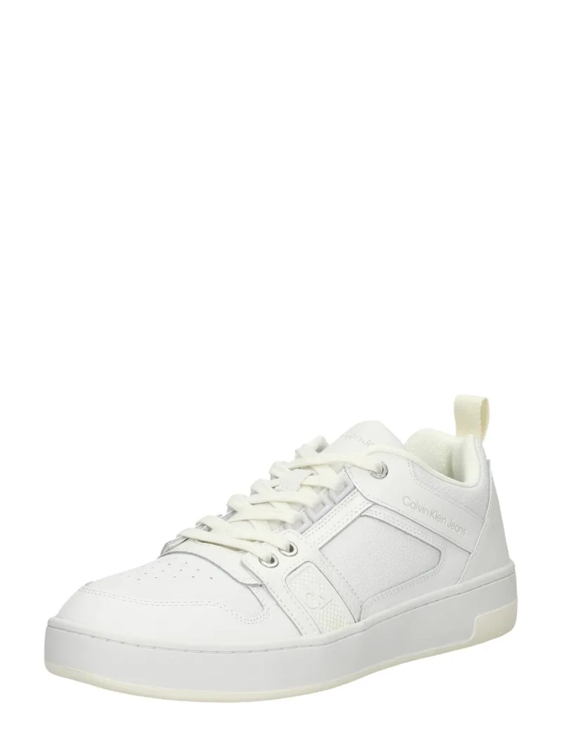 Calvin Klein Basket Cupsole R LTH-TPU Instert, lage veterschoenen voor heren in wit, foto 2 van 2