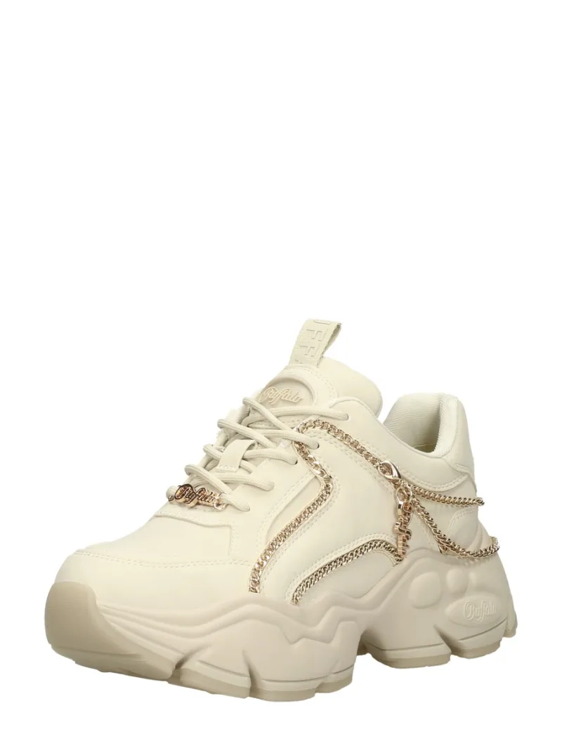 Buffalo Binary Chain 2.0, lage sneakers voor dames in beige, foto 2 van 2