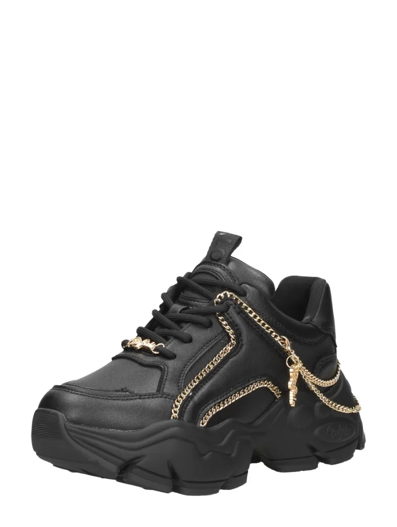 Buffalo Binary Chain 2.0, lage sneakers voor dames in zwart, foto 2 van 2