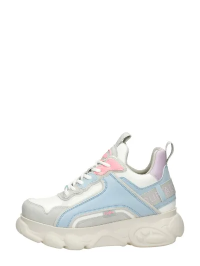 Buffalo CLD Chai, lage veterschoenen voor dames in licht blauw, foto 1 van 4