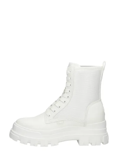 Buffalo Aspha Com2 Laceup Mid, hoge veterschoenen voor dames in wit, foto 1 van 4