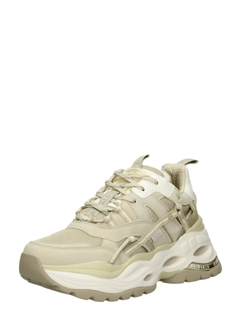 Buffalo Triplet Hollow, lage sneakers voor dames in beige, foto 2 van 2
