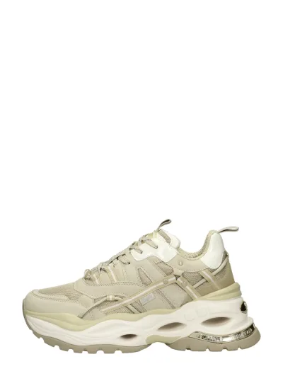 Buffalo Triplet Hollow, lage sneakers voor dames in beige, foto 1 van 4