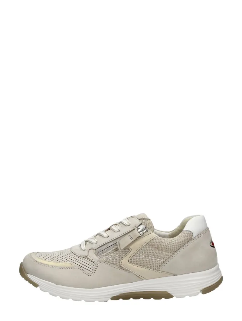 Gabor Rollingsoft, lage veterschoenen voor dames in beige