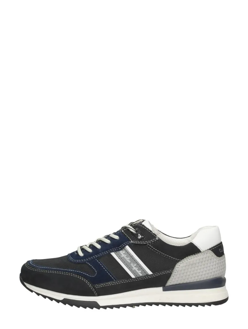Australian Filmon, lage veterschoenen voor heren in blauw