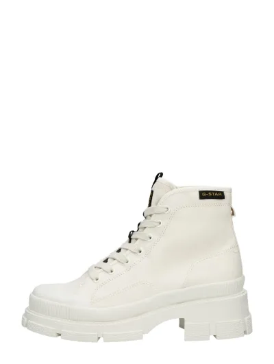 G-Star Aefon II Mid CVS W, veterschoenen hak voor dames in gebroken wit, foto 1 van 4