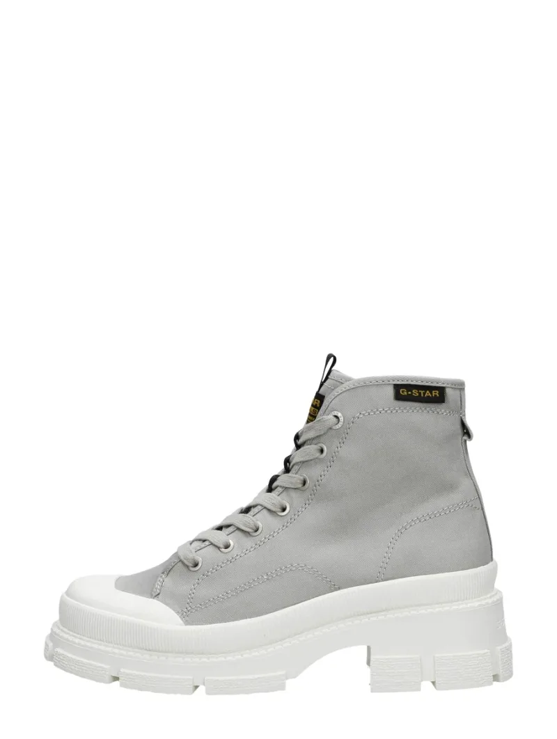 G-Star Aefon II Mid CVS W licht grijs, veterschoenen hak voor dames in lichtgrijs