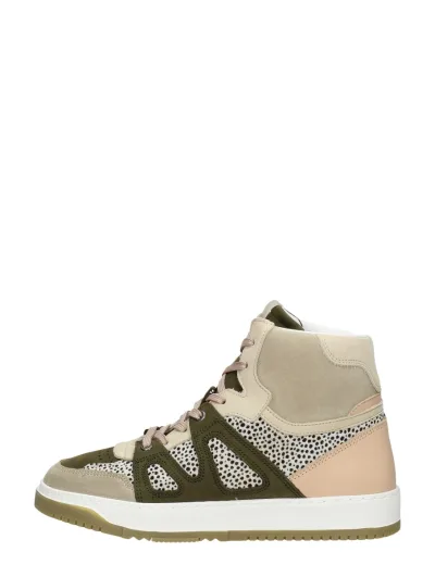 Maruti Pearl, hoge veterschoenen voor dames in groen, foto 1 van 4