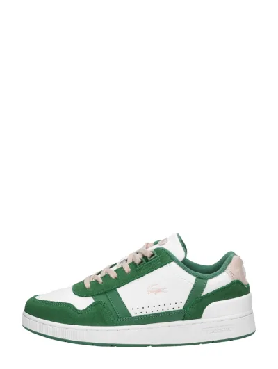 Lacoste T-Clip, lage sneakers voor dames in groen, foto 1 van 4