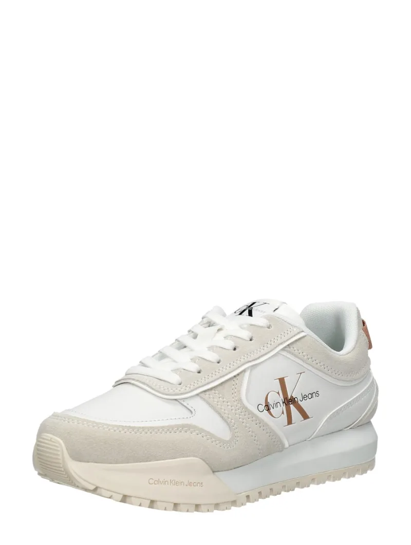 Calvin Klein Toothy Runner Irregular Lines W, lage sneakers voor dames in wit, foto 2 van 2