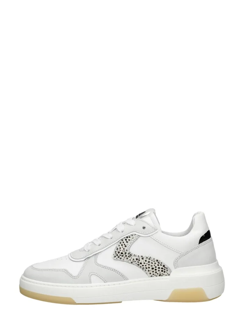 Maruti Jolie, lage veterschoenen voor dames in wit