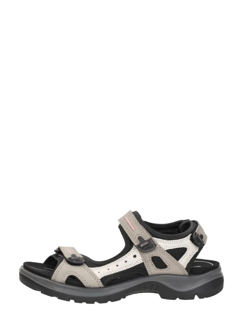 ECCO Offroad, sandalen plat voor dames in beige