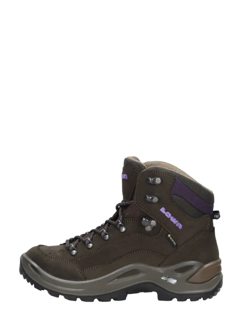 Lowa Renegade GTX Mid Ws, hoge veterschoenen voor dames in donkerbruin