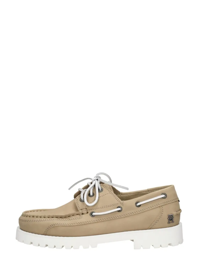 Tommy Hilfiger Dames bootschoen, bootschoenen voor dames in beige