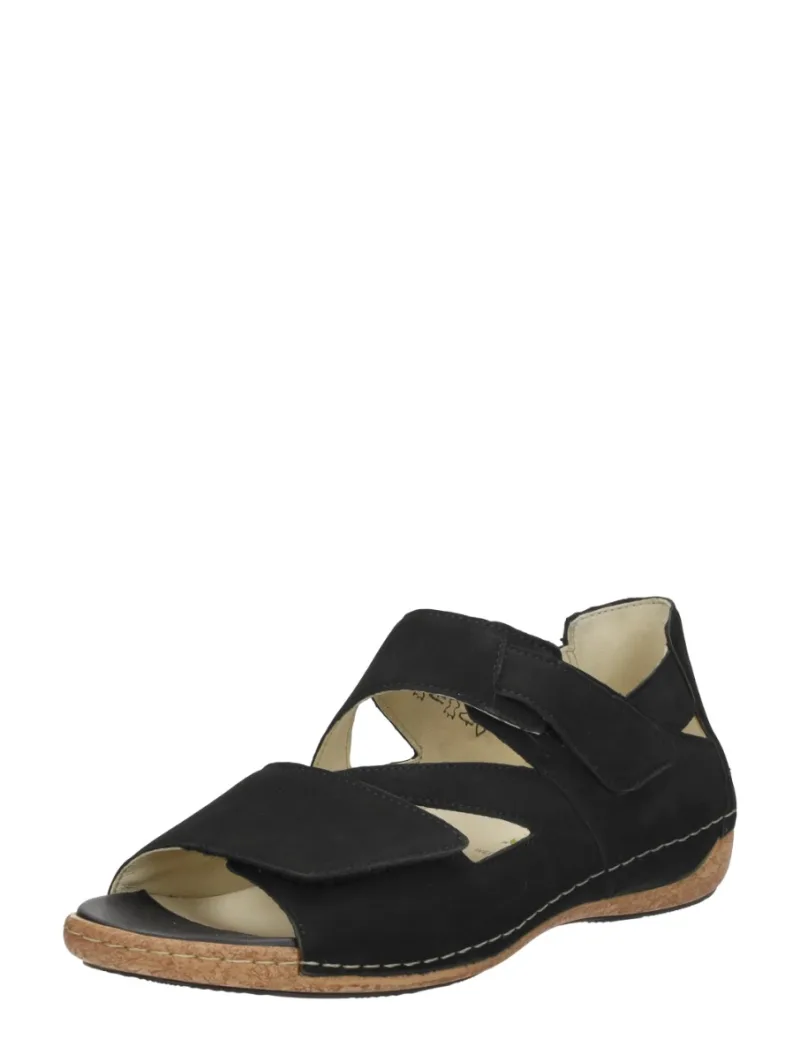 Waldläufer Heliett, sandalen plat voor dames in zwart, foto 2 van 2