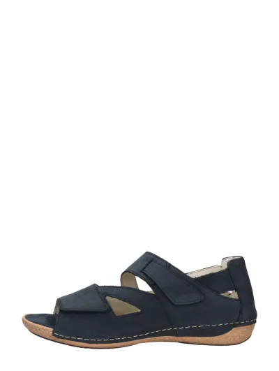 Waldläufer Heliett, sandalen plat voor dames in blauw, foto 1 van 4