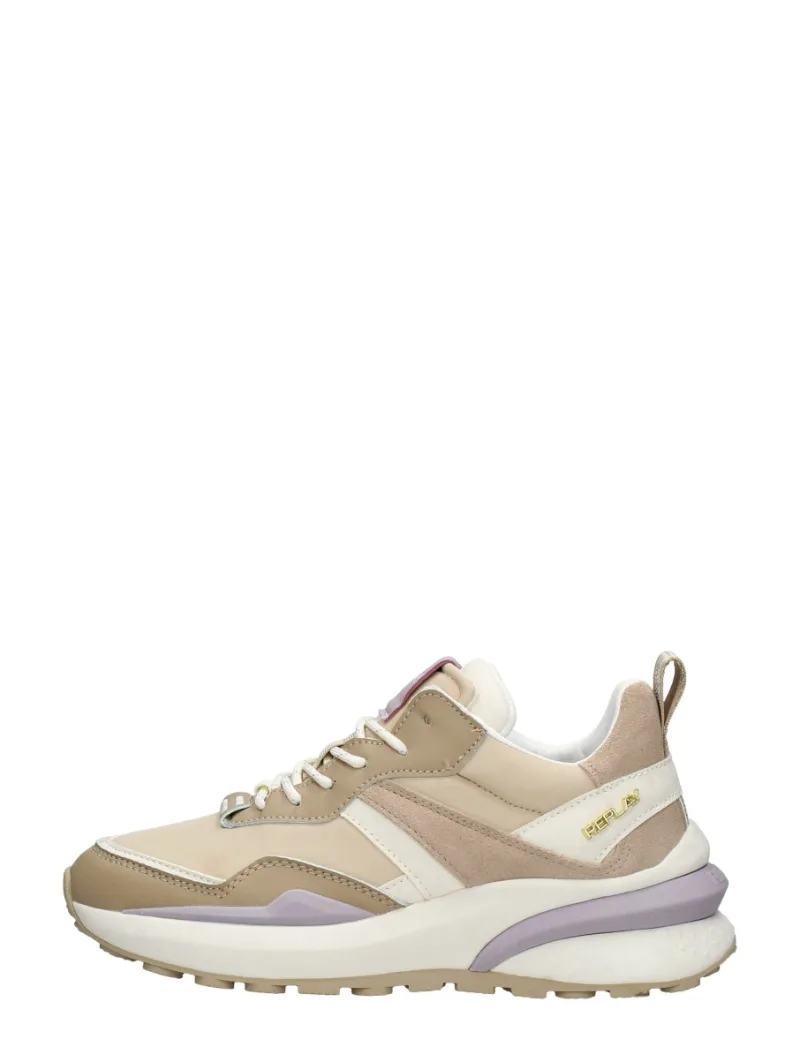Replay Athena Run, lage sneakers voor dames in beige