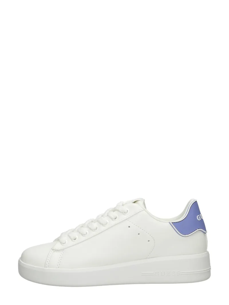 Guess Rockies 8, lage sneakers voor dames in gebroken wit