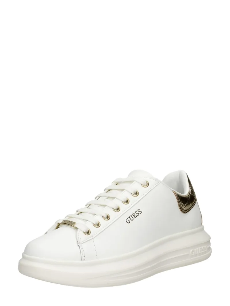 Guess Vibo, lage sneakers voor dames in gebroken wit, foto 2 van 2