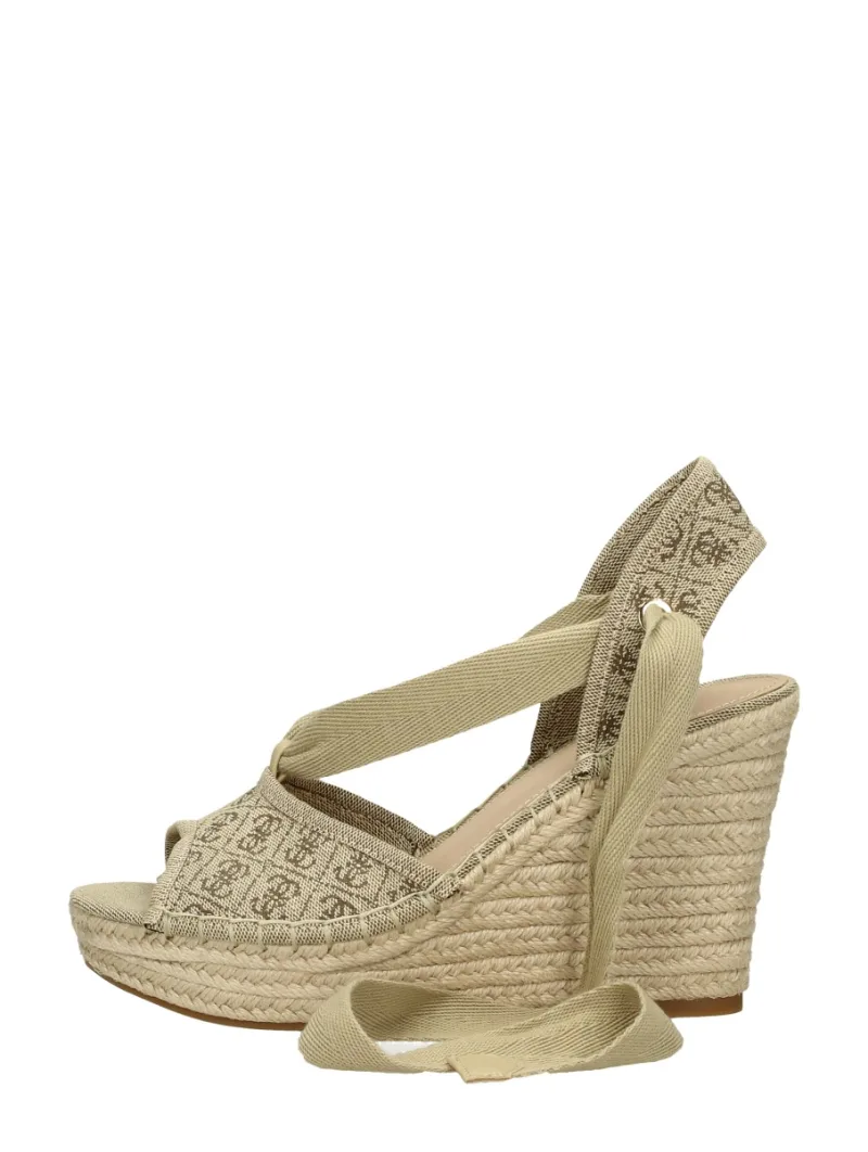 Guess Halona, sandalen touwzool voor dames in beige