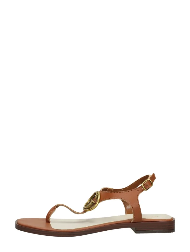 Guess Miry, sandalen plat voor dames in cognac