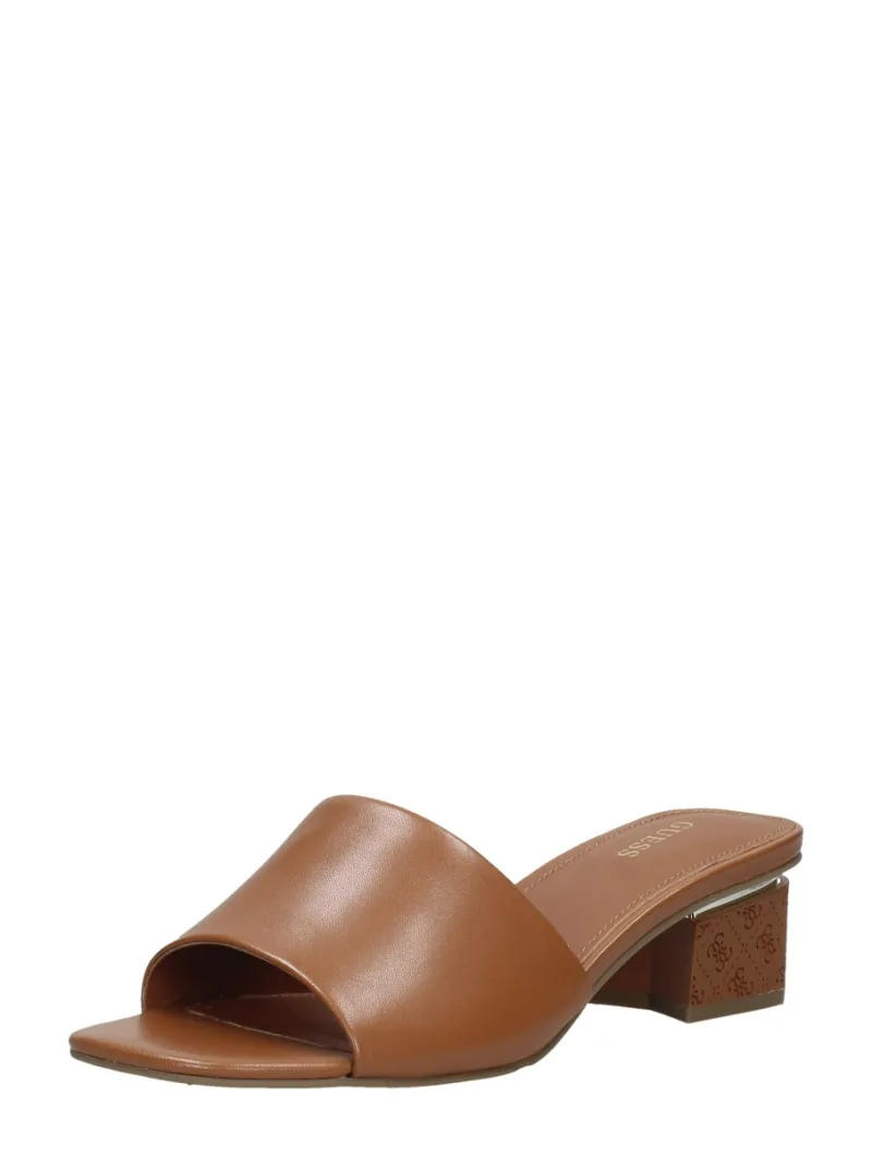 Guess Yara, open slippers voor dames in cognac, foto 2 van 2