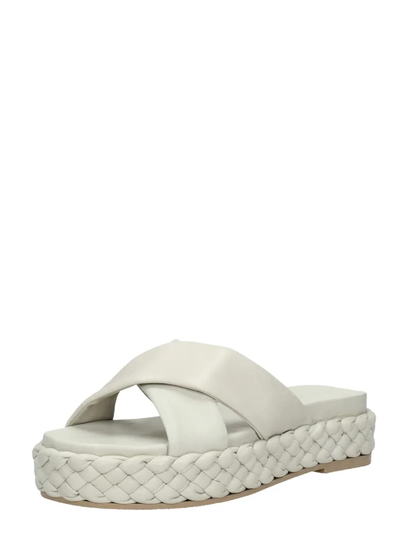Shabbies SHS1365, open slippers voor dames in gebroken wit, foto 2 van 2