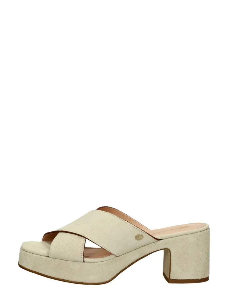 Fred de la Bretoniere FRS1447, open slippers voor dames in beige