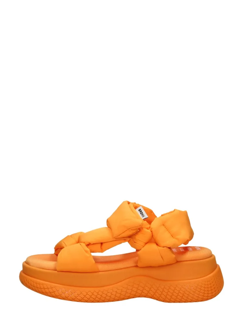 Bronx Bru-Te, sandalen plat voor dames in oranje