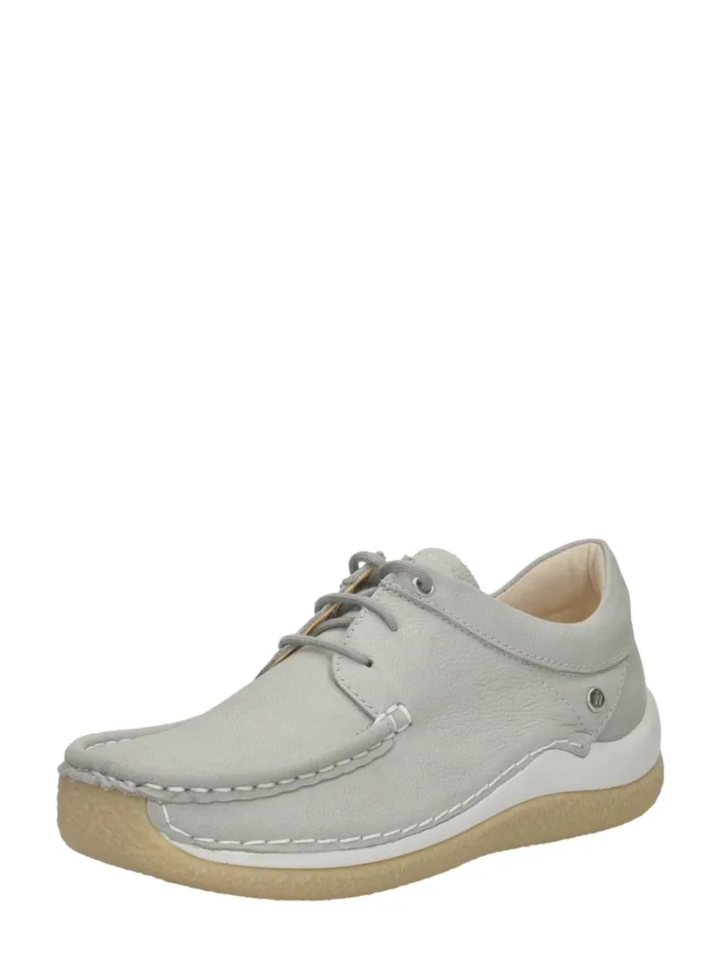 Wolky Celebration licht grijs, lage veterschoenen voor dames in lichtgrijs, foto 2 van 2