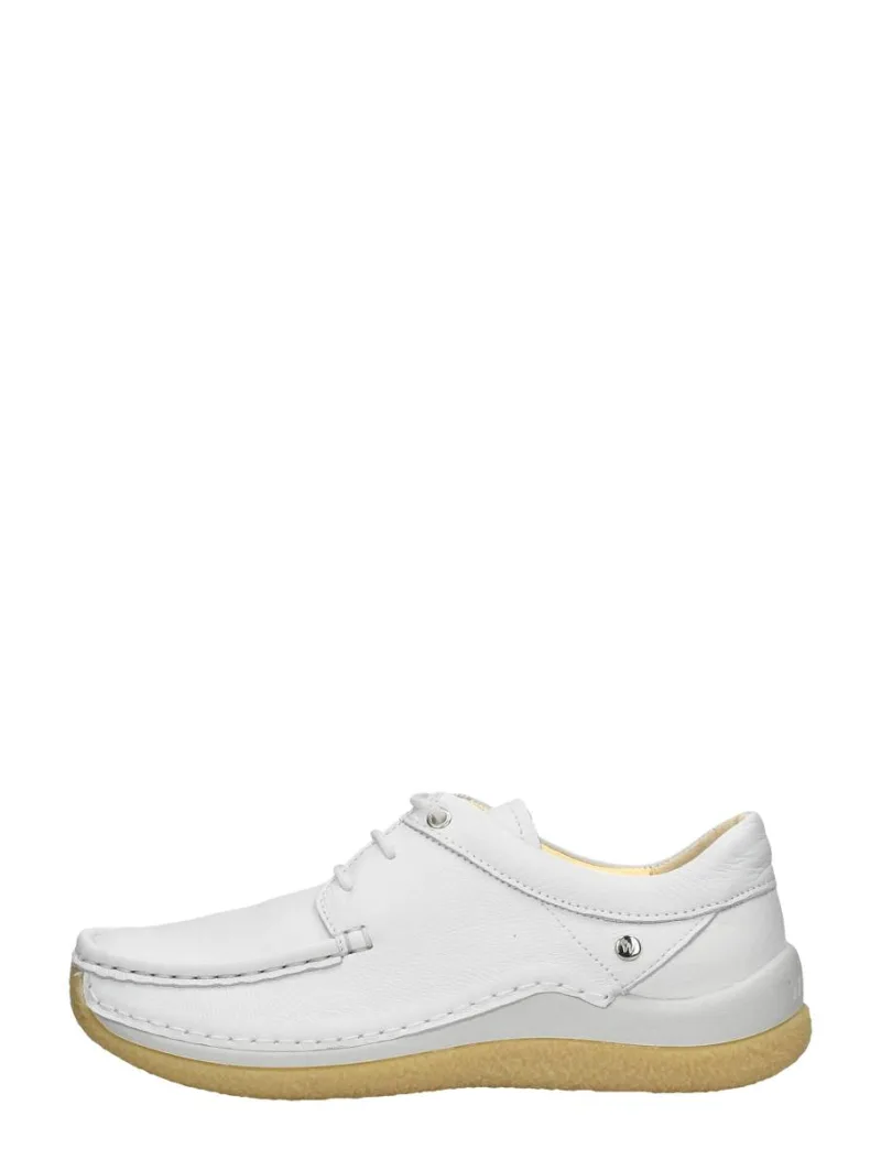 Wolky Celebration, lage veterschoenen voor dames in wit