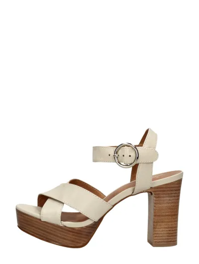 Tango Lou 3-C, sandalen hak voor dames in gebroken wit, foto 1 van 4