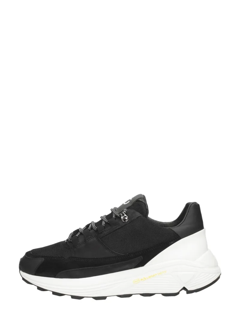 Tozen Kyuna, lage sneakers voor heren in zwart