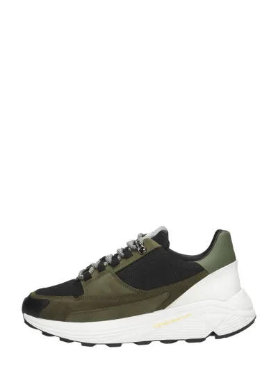 Tozen Kyuna, lage sneakers voor heren in groen, foto 1 van 4