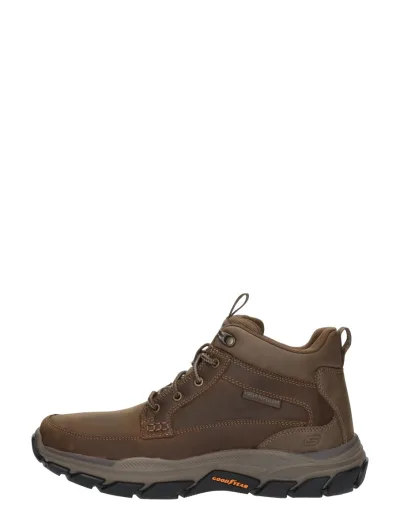 Skechers Relaxed Fit: Respected - Boswell, hoge veterschoenen voor heren in donkerbruin, foto 1 van 4