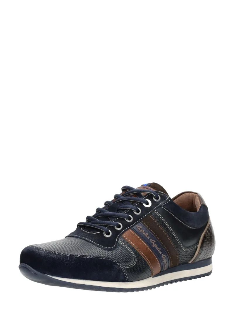 Australian Camaro, lage veterschoenen voor heren in blauw, foto 2 van 2