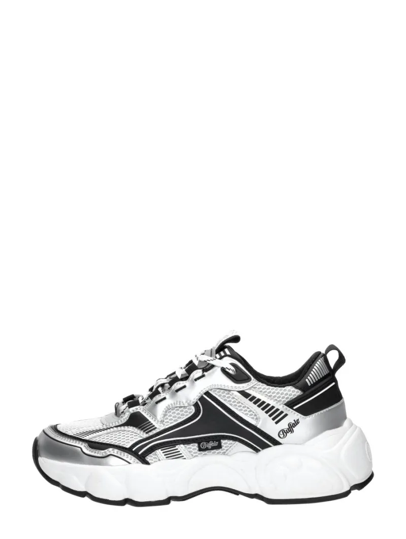 Buffalo CLD Run Jog zilver, lage sneakers voor dames in zilverkleur