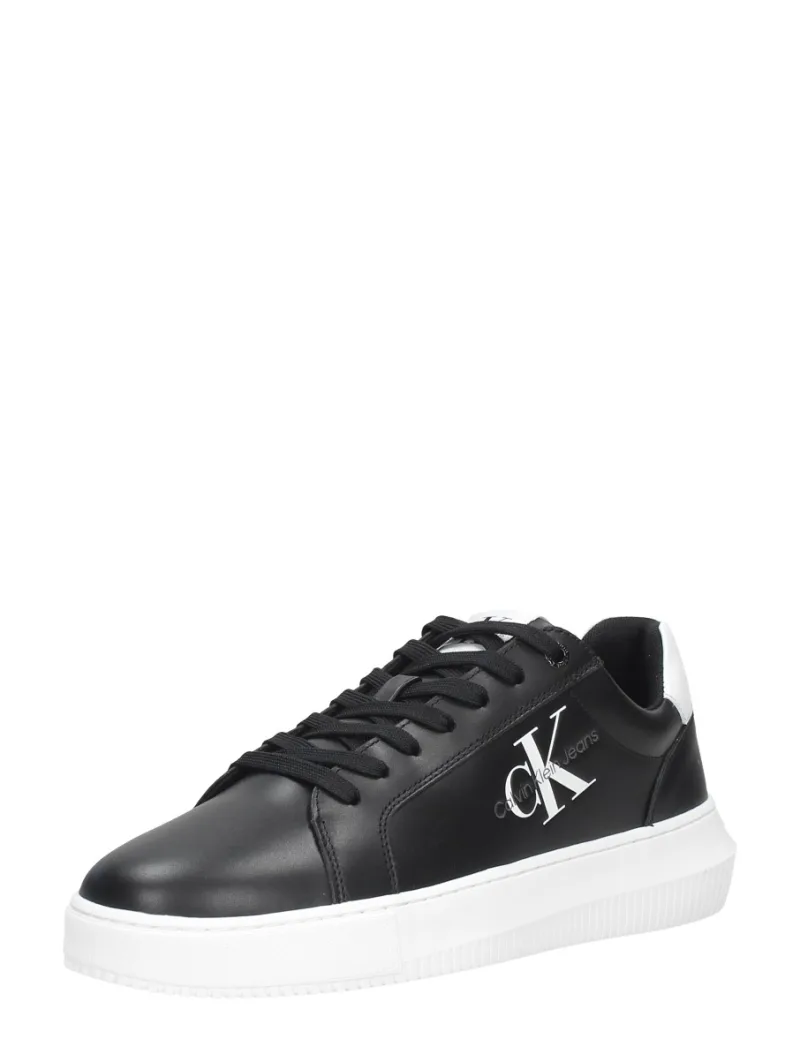 Calvin Klein Chunky Cupsole Mono Lth, lage sneakers voor heren in zwart, foto 2 van 2