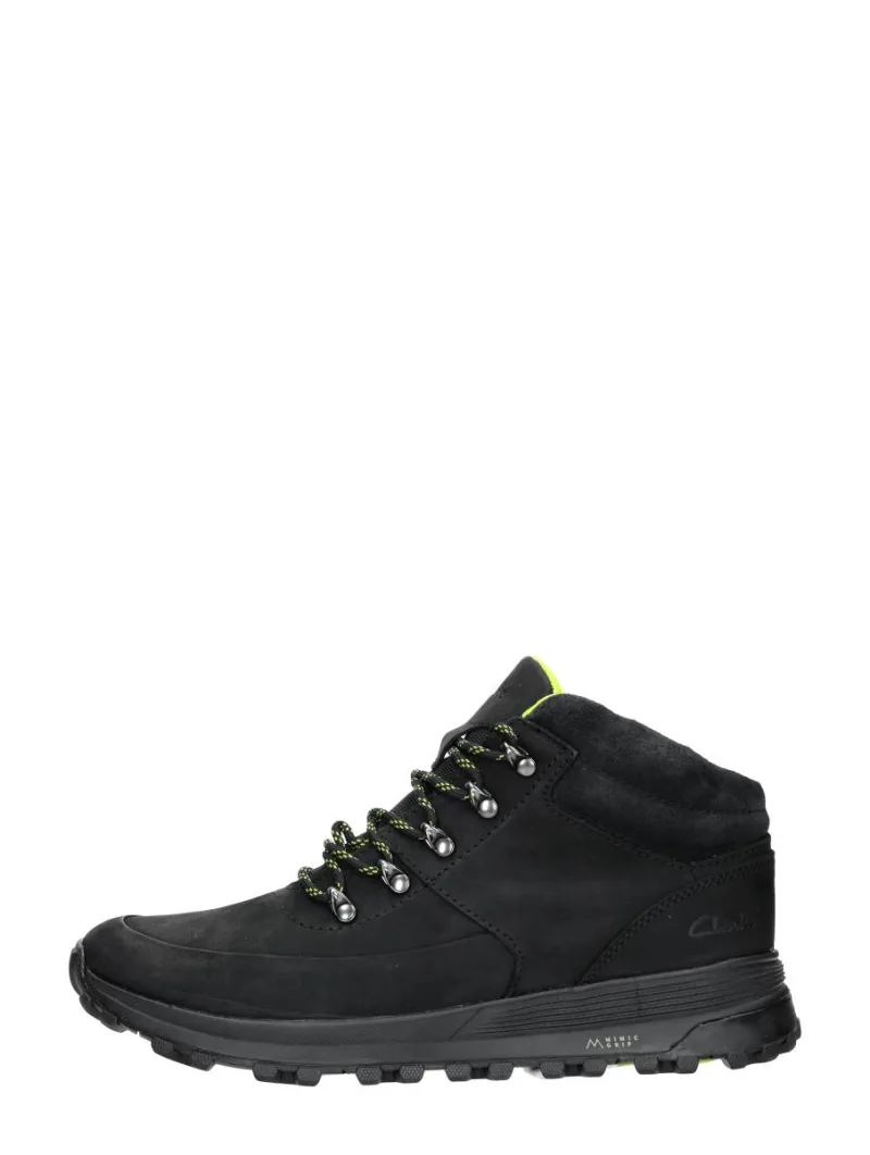 Clarks ATL Trek Mid, hoge veterschoenen voor heren in zwart