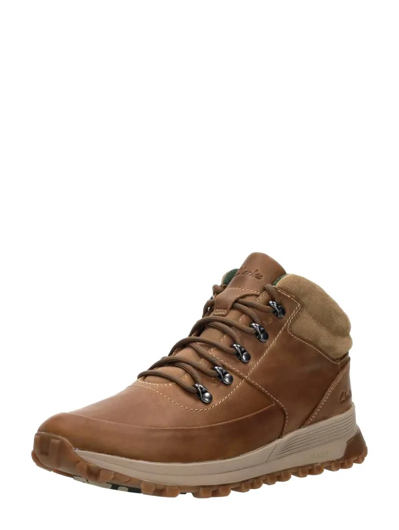 Clarks ATL Trek Mid, hoge veterschoenen voor heren in cognac, foto 2 van 2