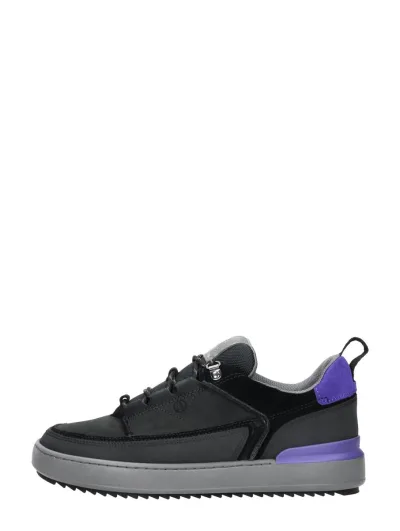 Clarks Courtlite Go, lage veterschoenen voor heren in zwart, foto 1 van 4