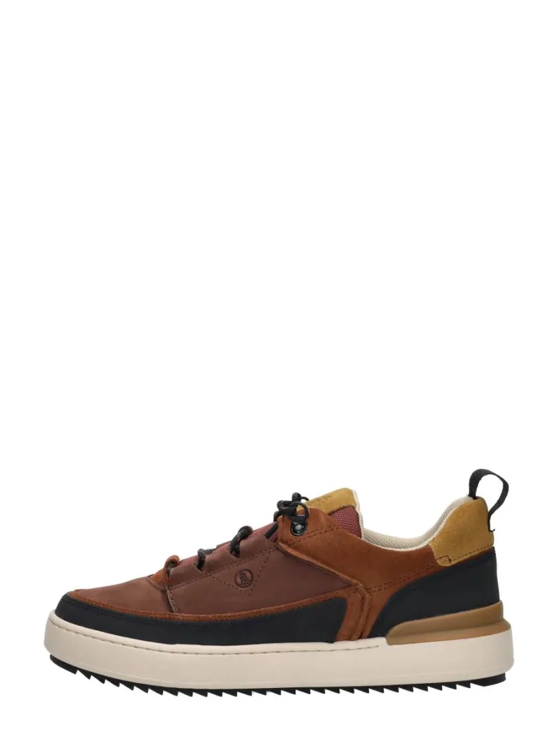 Clarks Courtlite Go, lage veterschoenen voor heren in cognac