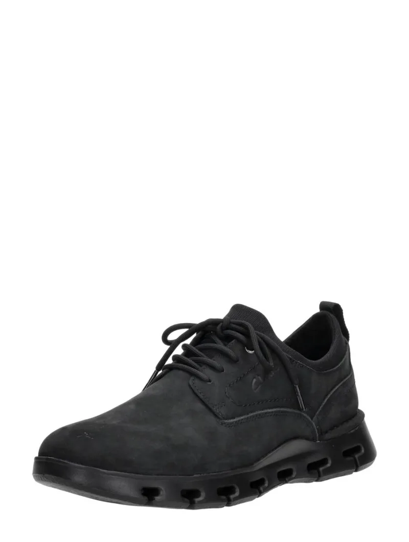 Clarks Nature X Two, lage veterschoenen voor heren in zwart, foto 2 van 2