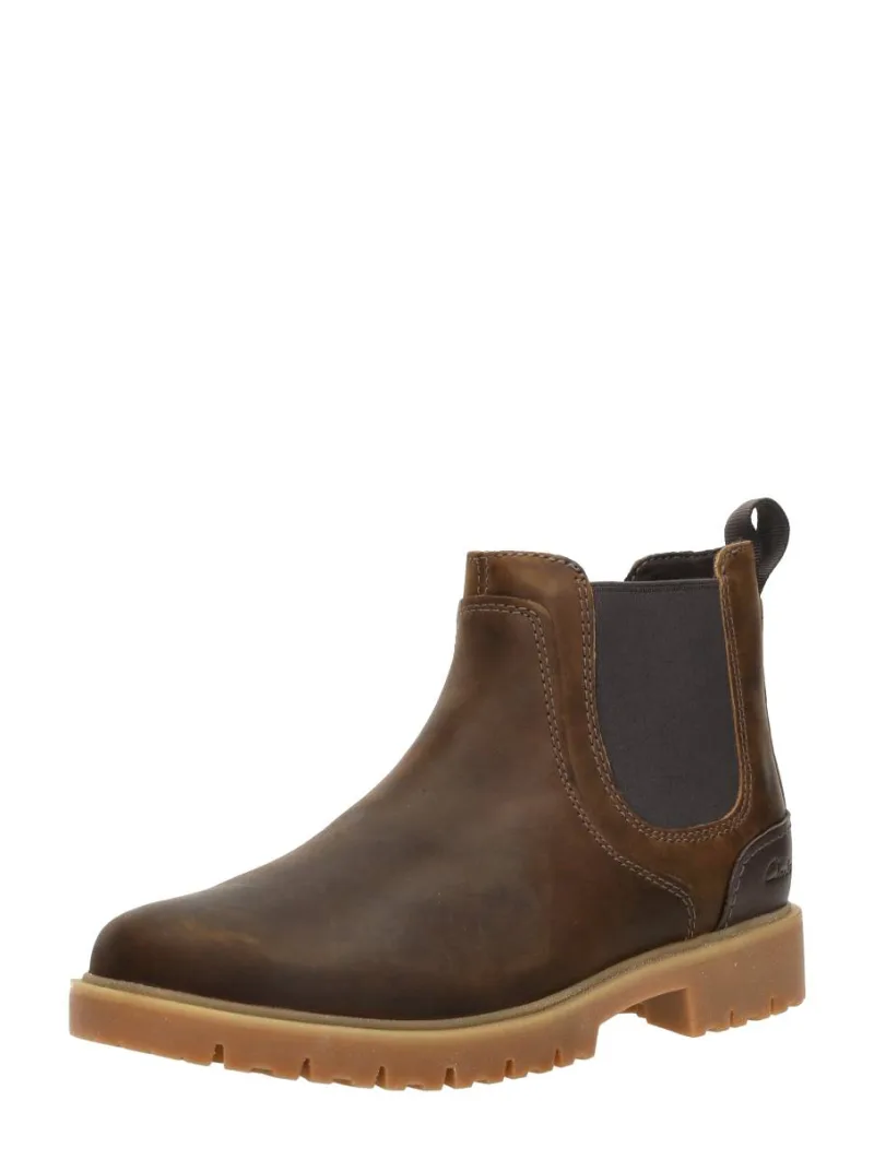Clarks Rossdale Top, enkellaarsjes & boots voor heren in cognac, foto 2 van 2