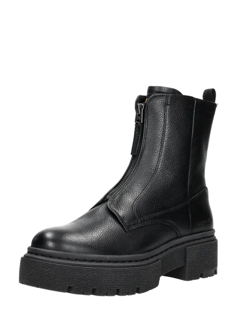G-Star Kafey PFM High Zip W, enkellaarsjes plat voor dames in zwart, foto 2 van 2