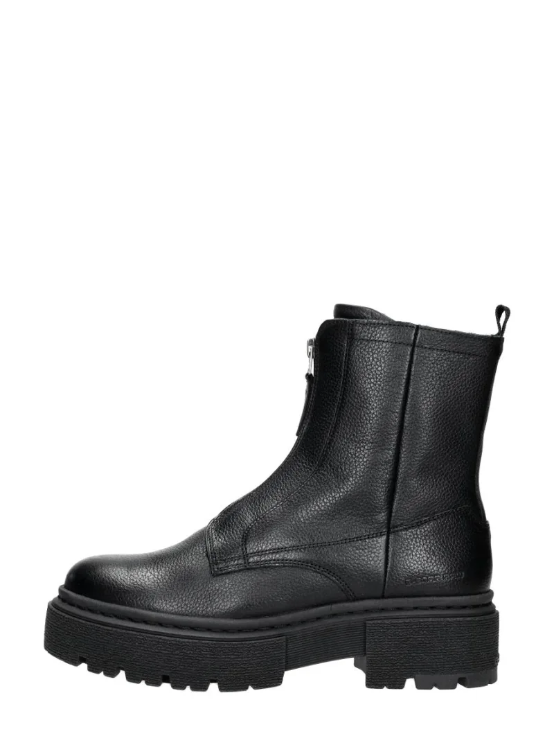 G-Star Kafey PFM High Zip W, enkellaarsjes plat voor dames in zwart
