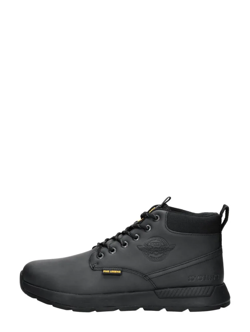PME Legend Ribber, hoge veterschoenen voor heren in zwart