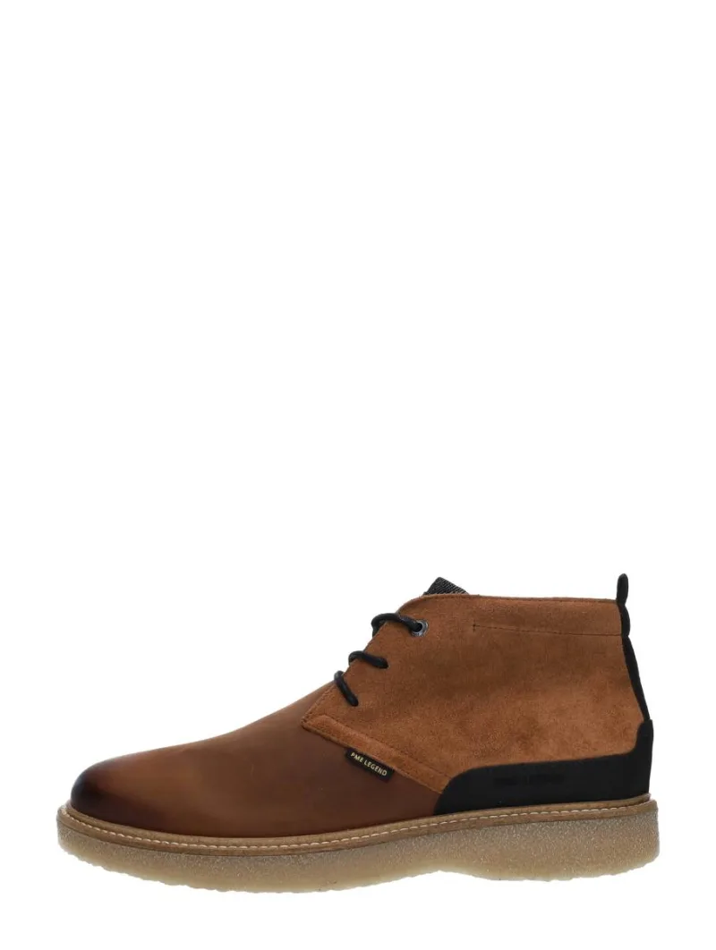 PME Legend Notcher, hoge veterschoenen voor heren in cognac